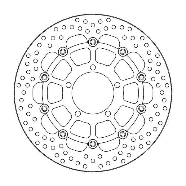 Halo Series Floating Rotor Black, Stainless Steel