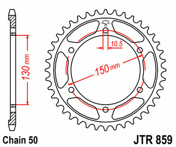 JT SPROCKETS Induction Hardened Black Zinc Finish Rear Sprocket Black, Zinc -3c643175e152e2f5556fa9e6d0db607a.webp