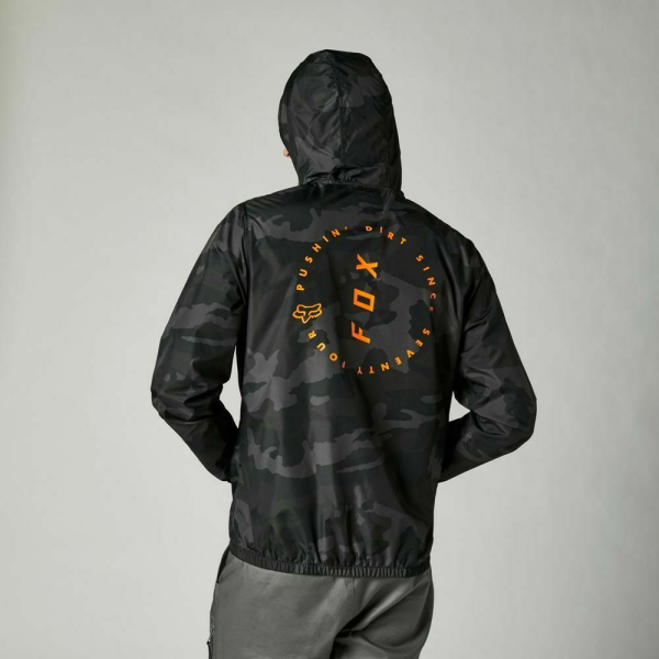 Geaca Fox Windbreaker Black Camo-1