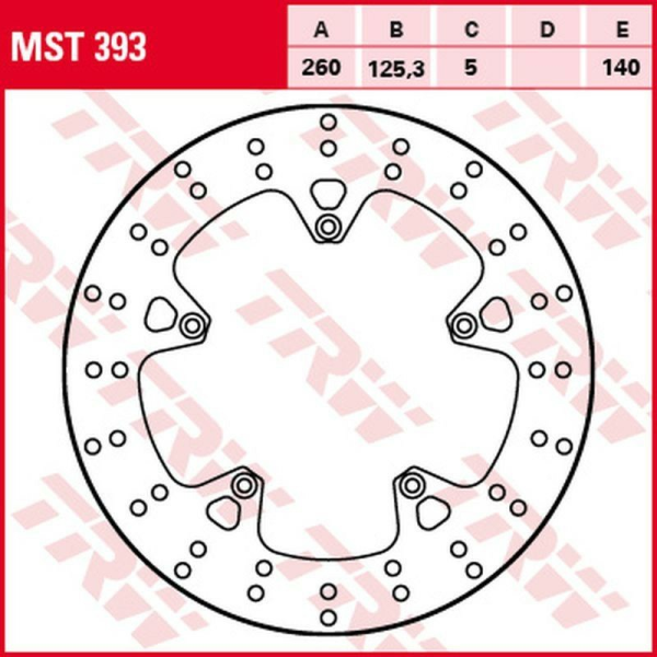 Disc frana fata TRW APRILIA SR 125/300 '11 -/ GILERA NEXUS 250 '06 -'08/NEXUS 125 '07 -'15/NEXUS 300 '08 -'14/NEXUS 500 '04 -'15/PIAGGIO X7 125/250 '08 -'14/X8 125/200/250 '04 -'06/X9 500 '04 -'07