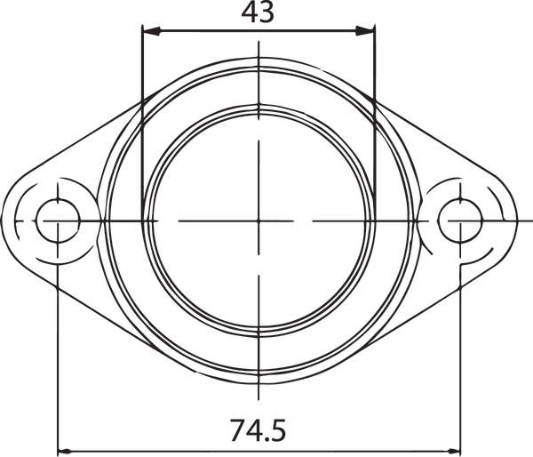 Carburetor Mounting Flange Black-0