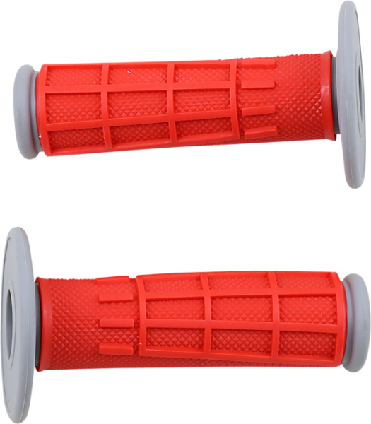 MOOSE RACING Comp Diamond Half Waffle Grips Red -3dadd528a00846f3df11f90e47487a4d.webp