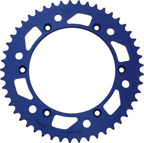 MOOSE RACING Rear Aluminum Sprocket Blue -0