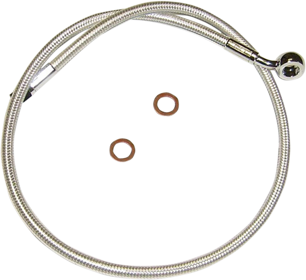 Alternate Length Designer Series Abs-specific Front Brake Line Kit Chrome, Sterling Chromite® Ii