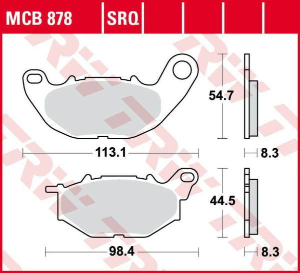 Placute frana fata TRW Sinterizate TRACK YAMAHA YZF 250R '15 -/X-MAX 300 '18 -/ YZF R3 '15 -/MT-03 '17 -