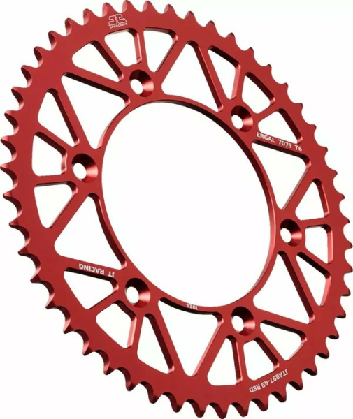 JT SPROCKETS Aluminum Rear Sprockets Red 