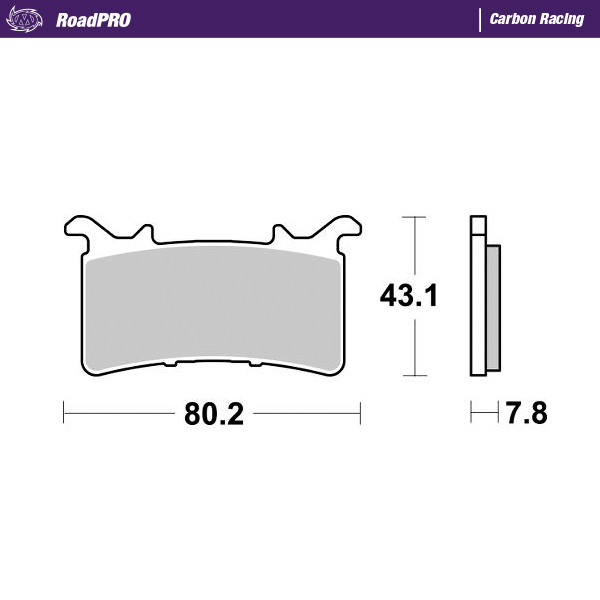 Roadpro Carbon Racing Brake Pads-0