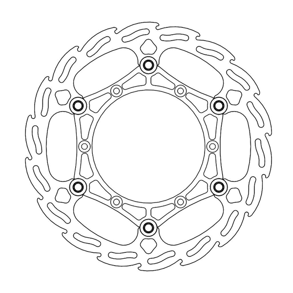 Flame Series Floating Rotor Silver-0