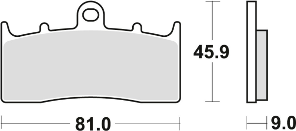 Placute frana fata TRW Sinterizate STREET BMW R 1100 S '01-'05/ R 1150 GS / ADV / R / RS '00-'06/ K 1200 LT '00-'09/R 1200 C / CL '00-'05