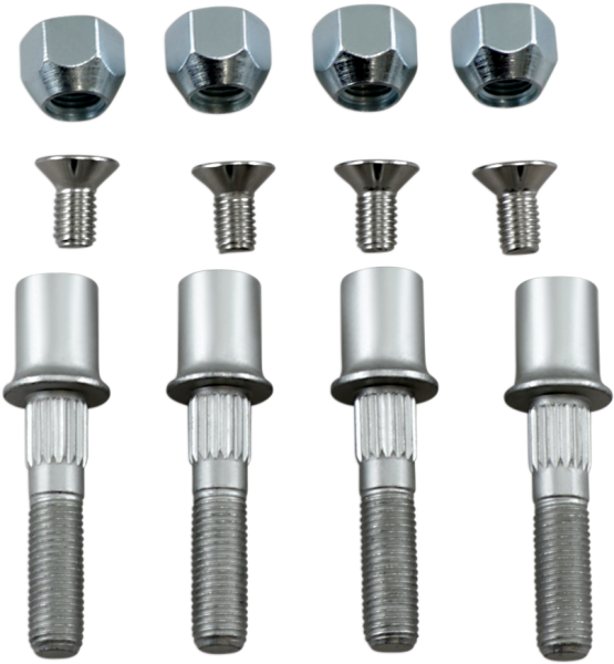 MOOSE RACING Wheel Stud-nut Kit Silver 