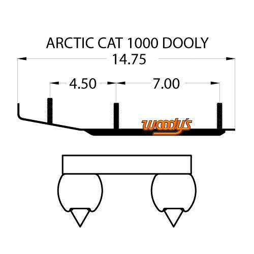 Woodys Dooly Arctic Cat Trail Runners 6" 1pc/pack