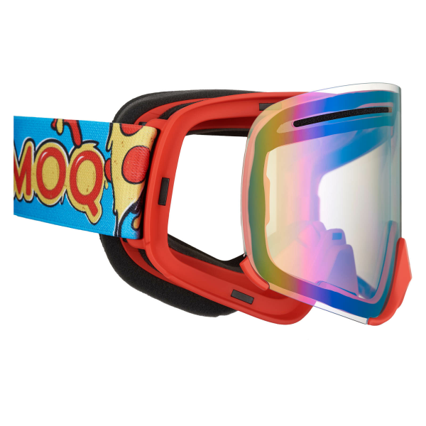 AMOQ Vision Vent+ Magnetic Goggles Pizza - Red Mirror-1