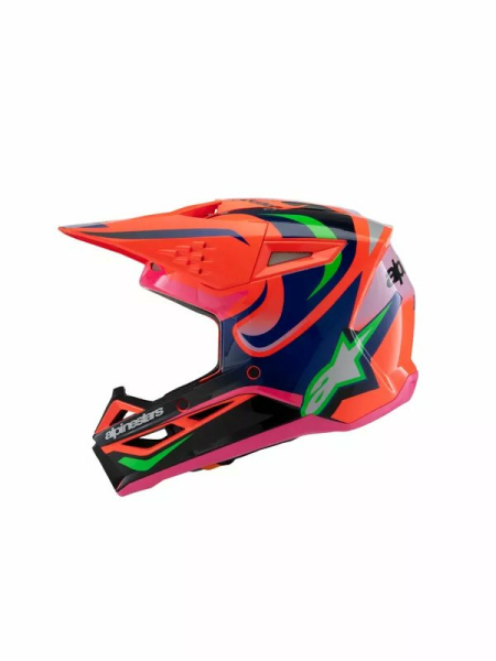 Alpinestars Youth S-m3 Deegan Helmet Orange, Pink, Purple -3