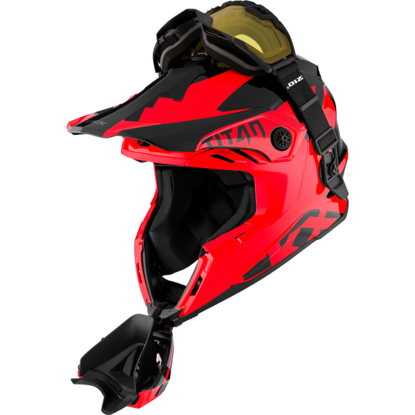 CKX Helmet + Goggles TITAN Airflow Extra Red XS-2