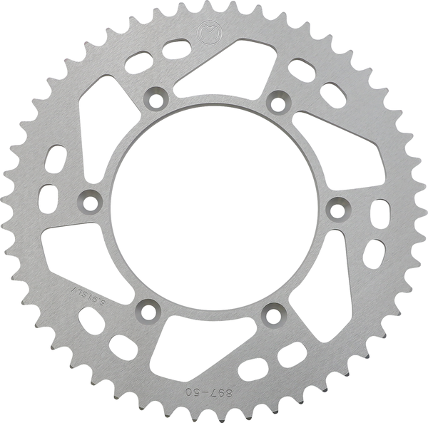 MOOSE RACING Rear Aluminum Sprocket Silver -0