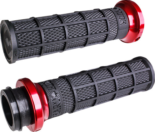 Harley Hart-luck Signature V-twin Lock-on Grips Black-0