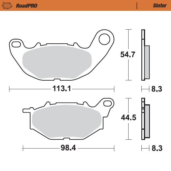 Roadpro Sinder Brake Pad Front