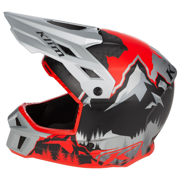 Casca Snowmobil Klim F3 Carbon ECE Wild - Chameleon-55