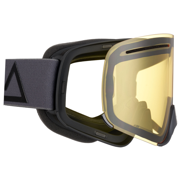 AMOQ Vision Vent+ Magnetic Goggles Dark Grey-Black - Yellow-1