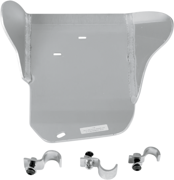 MOOSE RACING Aluminum Skid Plate Silver 