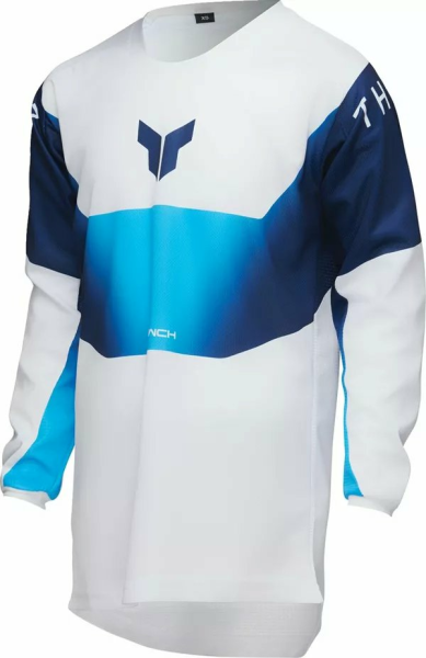 Tricou Enduro Copii Launchmode Storm Jersey White, Blue-473a3d9db443417353890c8833001d41.webp