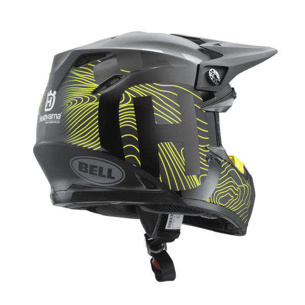 Casca Husqvarna Moto 9 Mips Gotland Yellow/Black-0