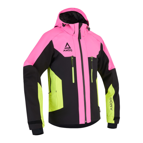 Geaca Dama Snowmobil AMOQ Aspect Pink/Black/Orange-3