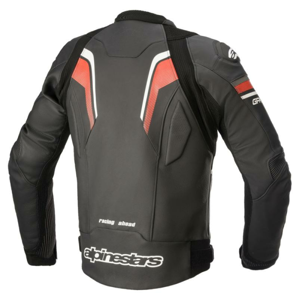 Geaca De Piele Alpinestars GP Plus R V3 Rideknit Black/White/Red-0