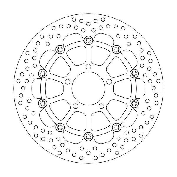 Halo Series Floating Rotor Black, Stainless Steel