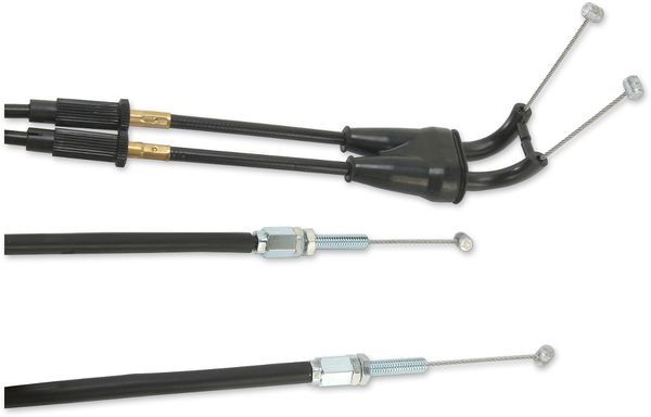 MOOSE RACING Black Vinyl Throttle Cable Black -1