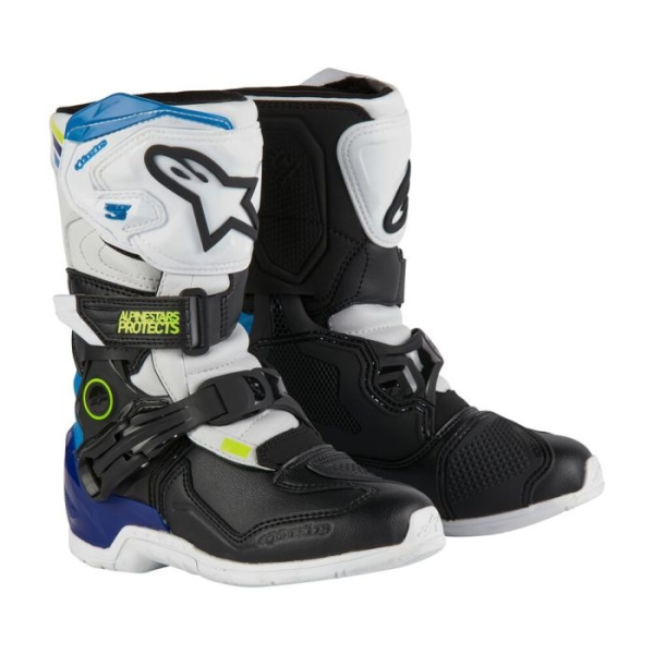 Cizme Copii Alpinestars Tech 3s White/Black/Blue-6