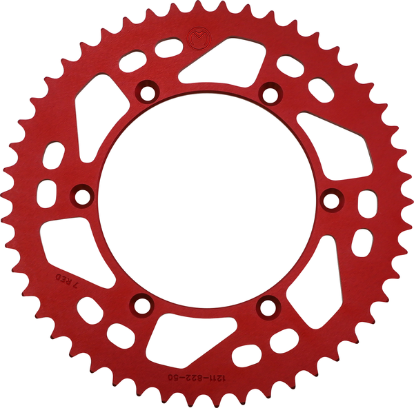 MOOSE RACING Rear Aluminum Sprocket Red -0