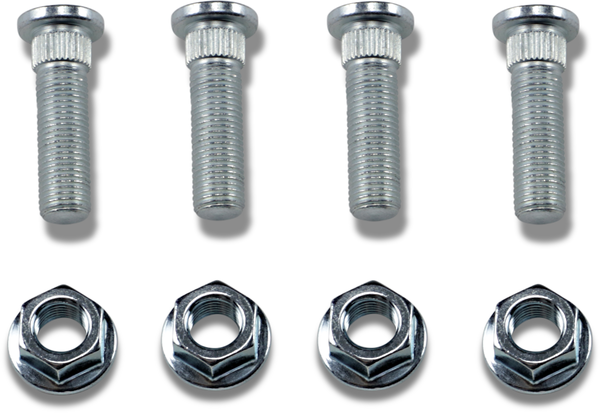 MOOSE RACING Wheel Stud-nut Kit Silver 