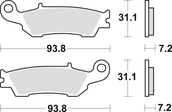 Placute frana fata TRW Sinterizate OFFROAD YAMAHA YZ 125 '08-/WR 250 '15-/ YZ 250 '07-/ WR 450 '16-/YZ 450 '08-