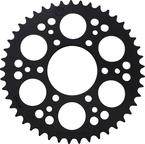 MOOSE RACING Rear Aluminum Sprocket Black -0