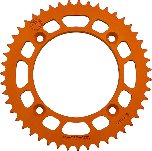 MOOSE RACING Rear Aluminum Sprocket Orange -0