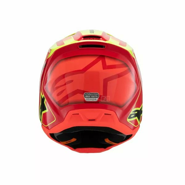 Alpinestars Youth S-m3 Fray Helmet Black, Red, Yellow -2