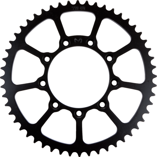 MOOSE RACING Steel Rear Sprocket Black, Zinc Plated 