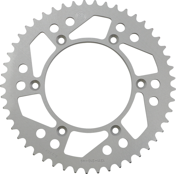 MOOSE RACING Rear Aluminum Sprocket Silver -0