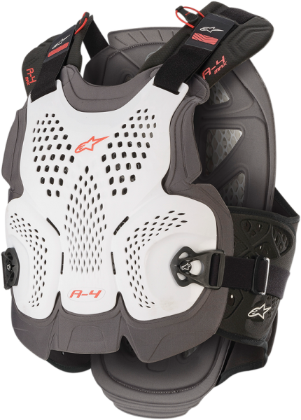 Armura Alpinestars A-4 Max Chest Protector White/Red-1