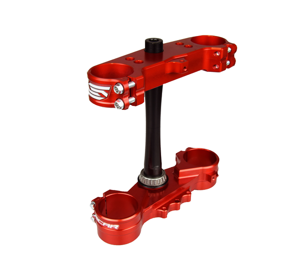 Triple Clamp And Handlebar Mount Red 