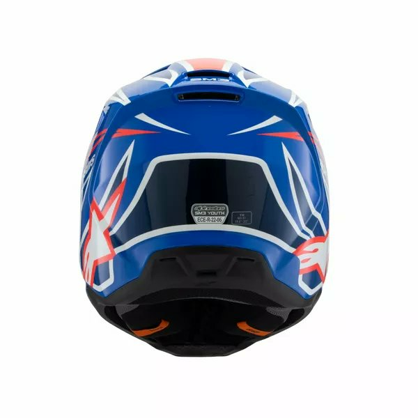 Alpinestars Youth S-m3 Wurx Helmet Black, Blue, Red, White -4