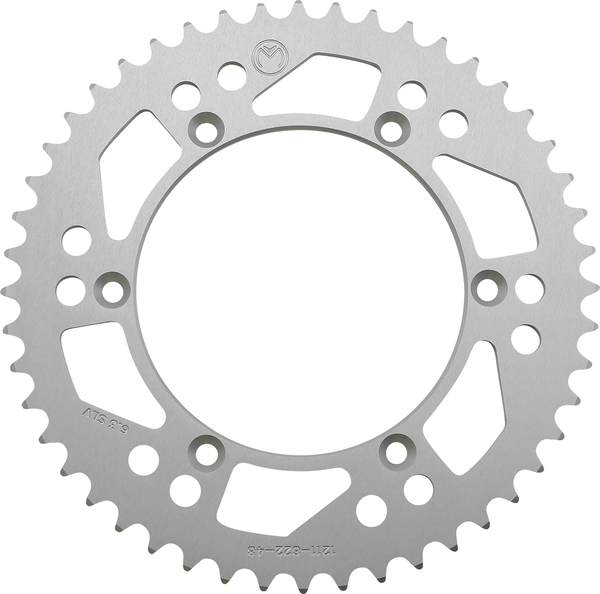 MOOSE RACING Rear Aluminum Sprocket Silver -0