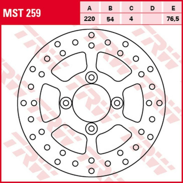 Disc frana fata TRW MBK YP 125/150 SKYLINER '98 -'10/XN 125 '00 -'05/YAMAHA YP 125 MAJESTY '98 -'09/YP 150/180 MAJESTY '01 -'06/XN 125 TEOS '00 -'03/REAR MBK XQ 125/150 THUNDER '00 -'03/YAMAHA XQ 150 MASTER '01 -'03