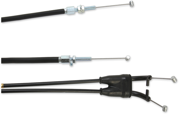 MOOSE RACING Black Vinyl Throttle Cable Black -1