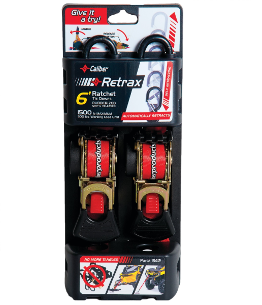 Set chingi Caliber Retrax 6' cu sistem de auto-retragere 2 buc.-1