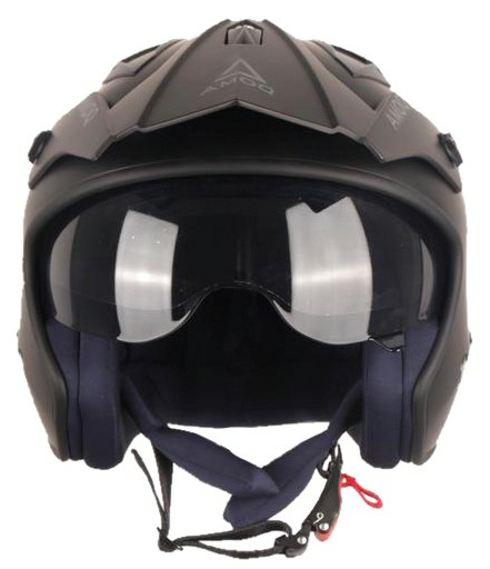 AMOQ Blister Jet Helmet Black XS-3