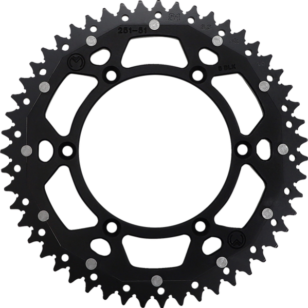 MOOSE RACING Dual Sprocket Black 