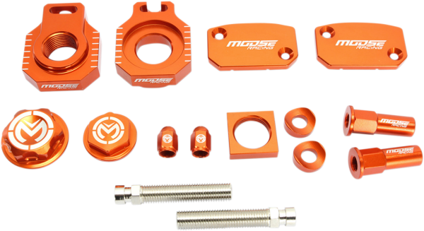 MOOSE RACING Bling Pack Kit Orange, Anodized 