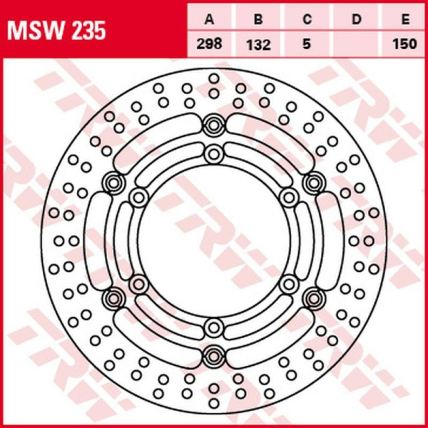 Disc frana fata TRW YAMAHA XJ 1100 (DRAG STAR) / 1100A (DRAG STAR CLAS.) / 1300 (ROYAL STAR) / 1300A (DRAG STAR CLAS)